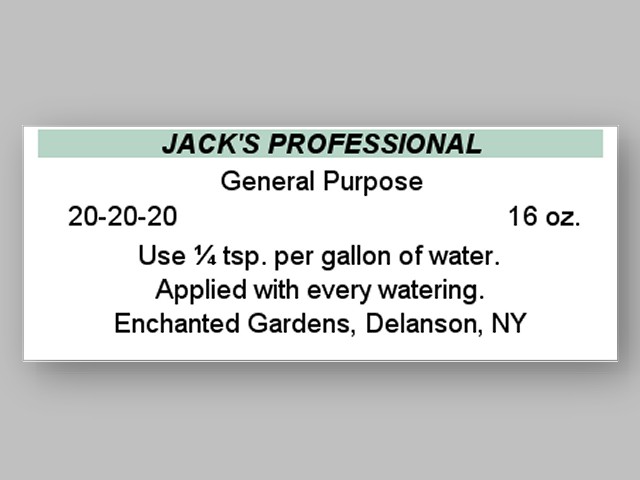 Jack's Professional General Purpose 20-20-20 - Click Image to Close